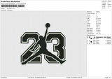 23 jordan Embroidery