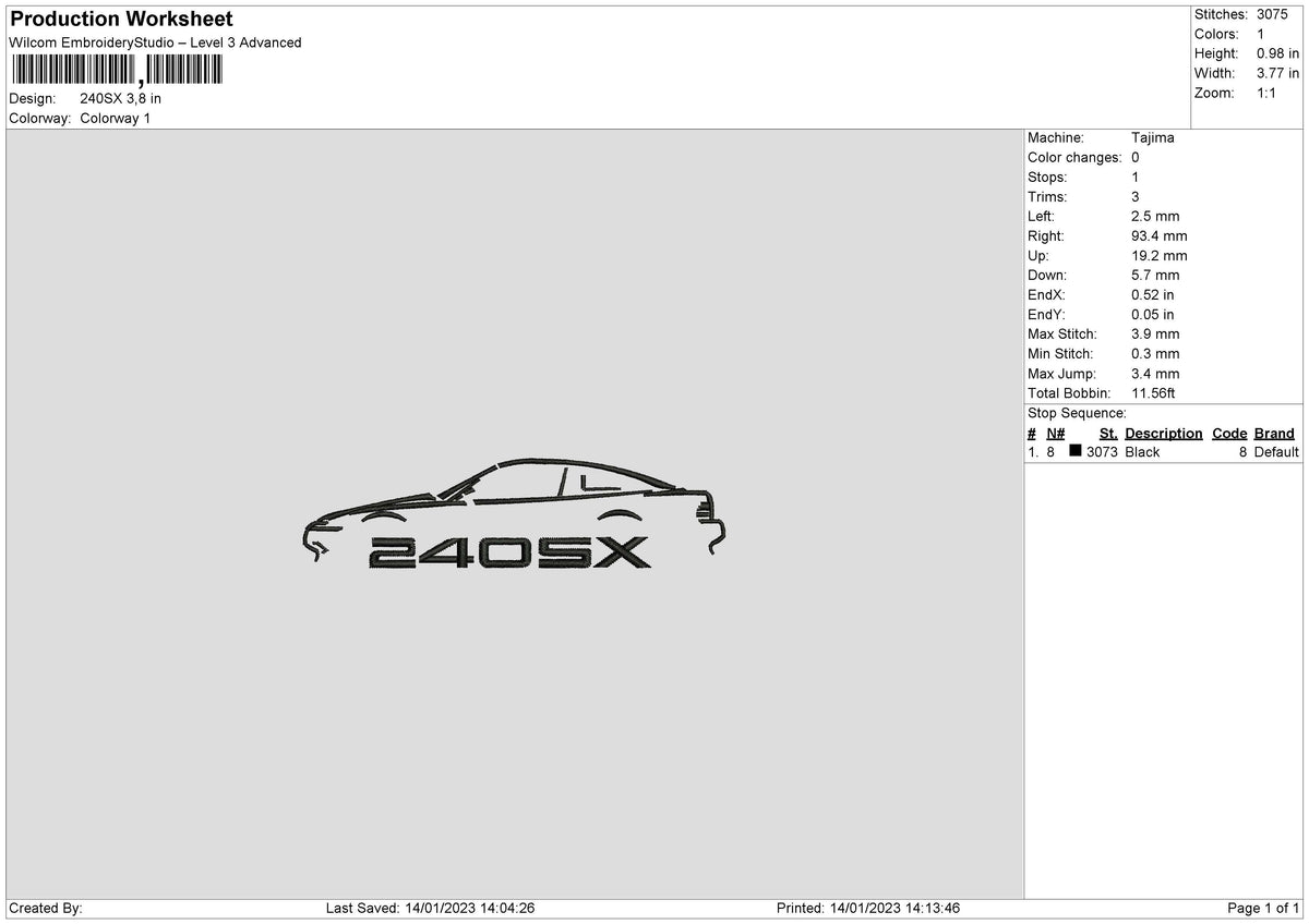 24osx Embroidery File 6 sizes