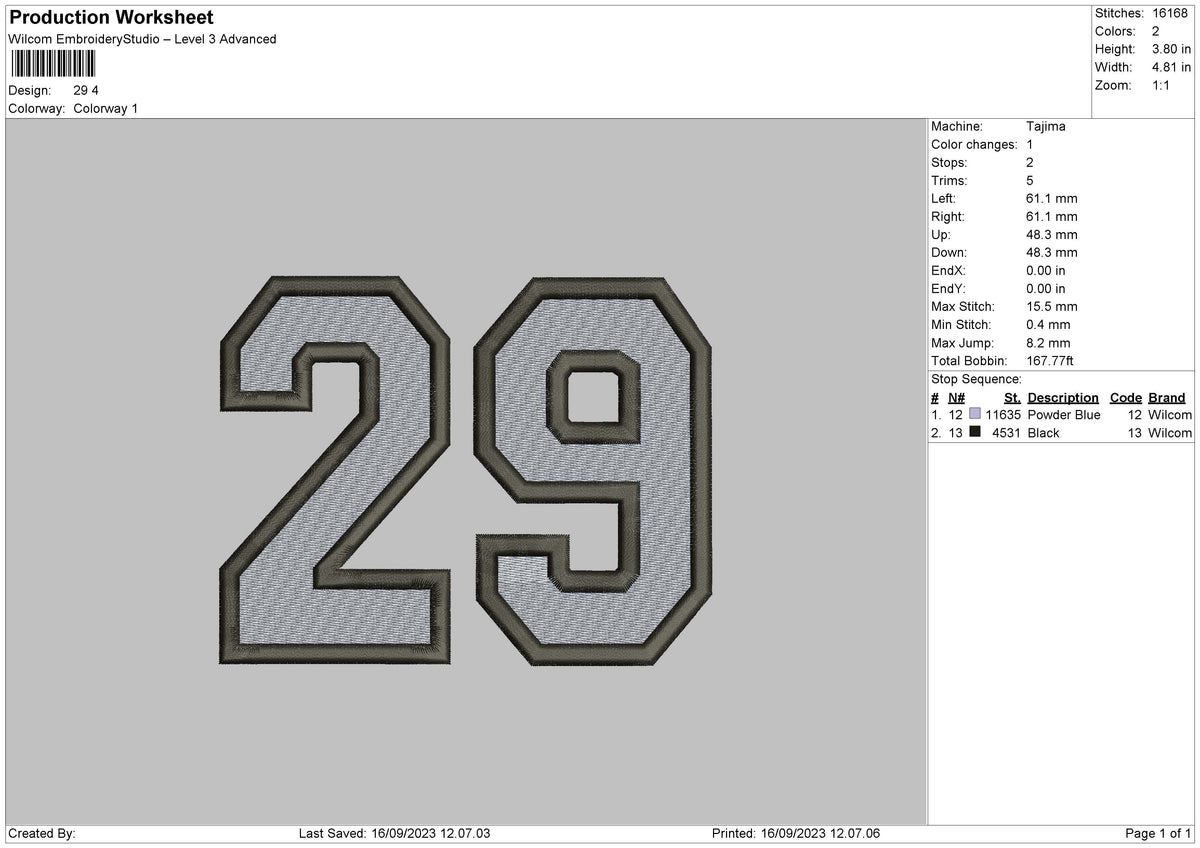 29 Embro Embroidery File 6 sizes