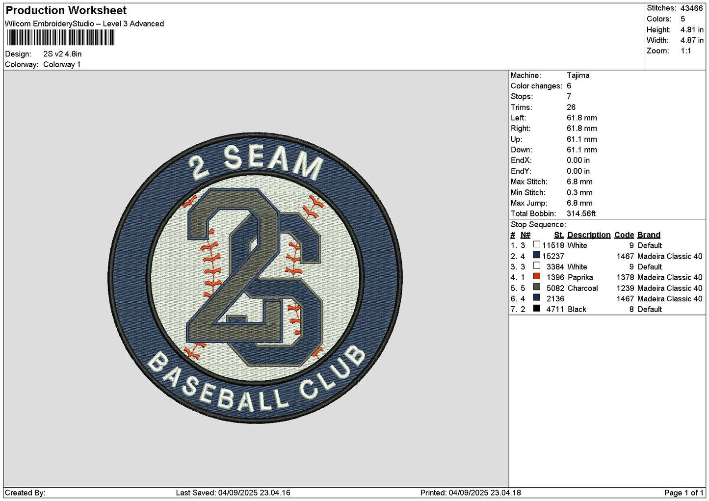2stext V2 Embroidery File 6 sizes