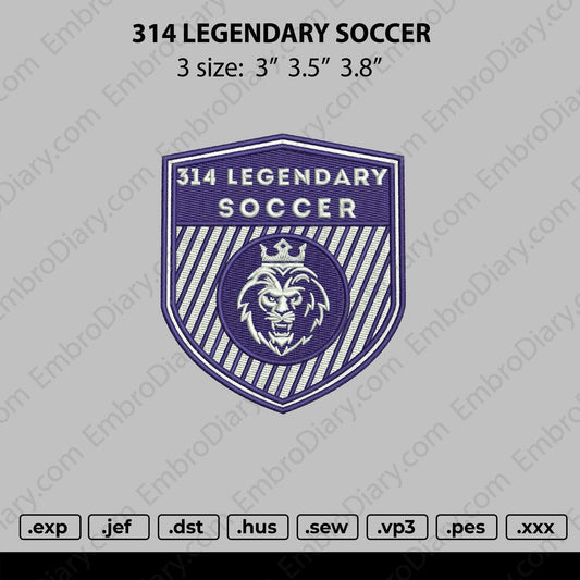314 legendary embroidery