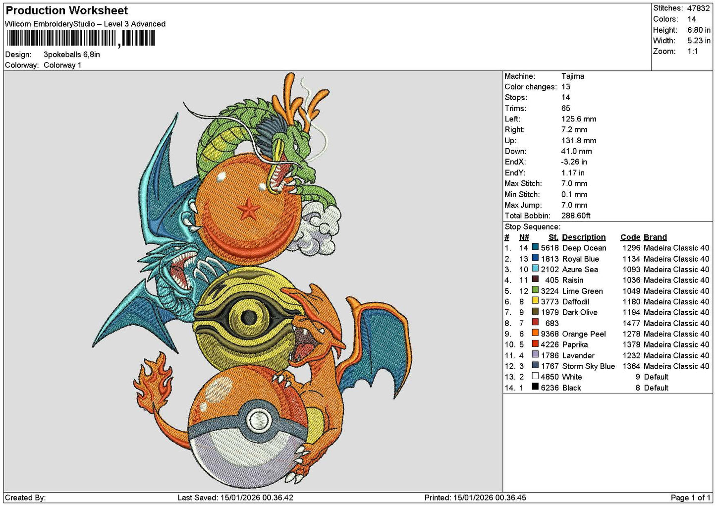 Pokeballs 1501 Embroidery File 6 sizes