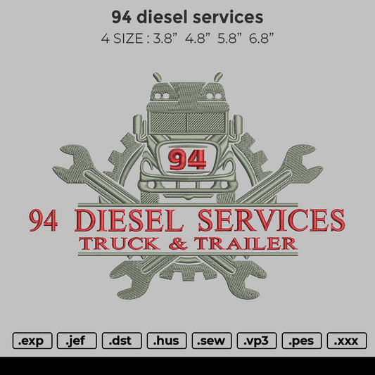 94 Diesel Service Embroidery