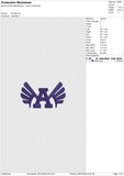 A-wings Embroidery File 6 size