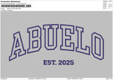 ABUELO Embroidery File 6 Size