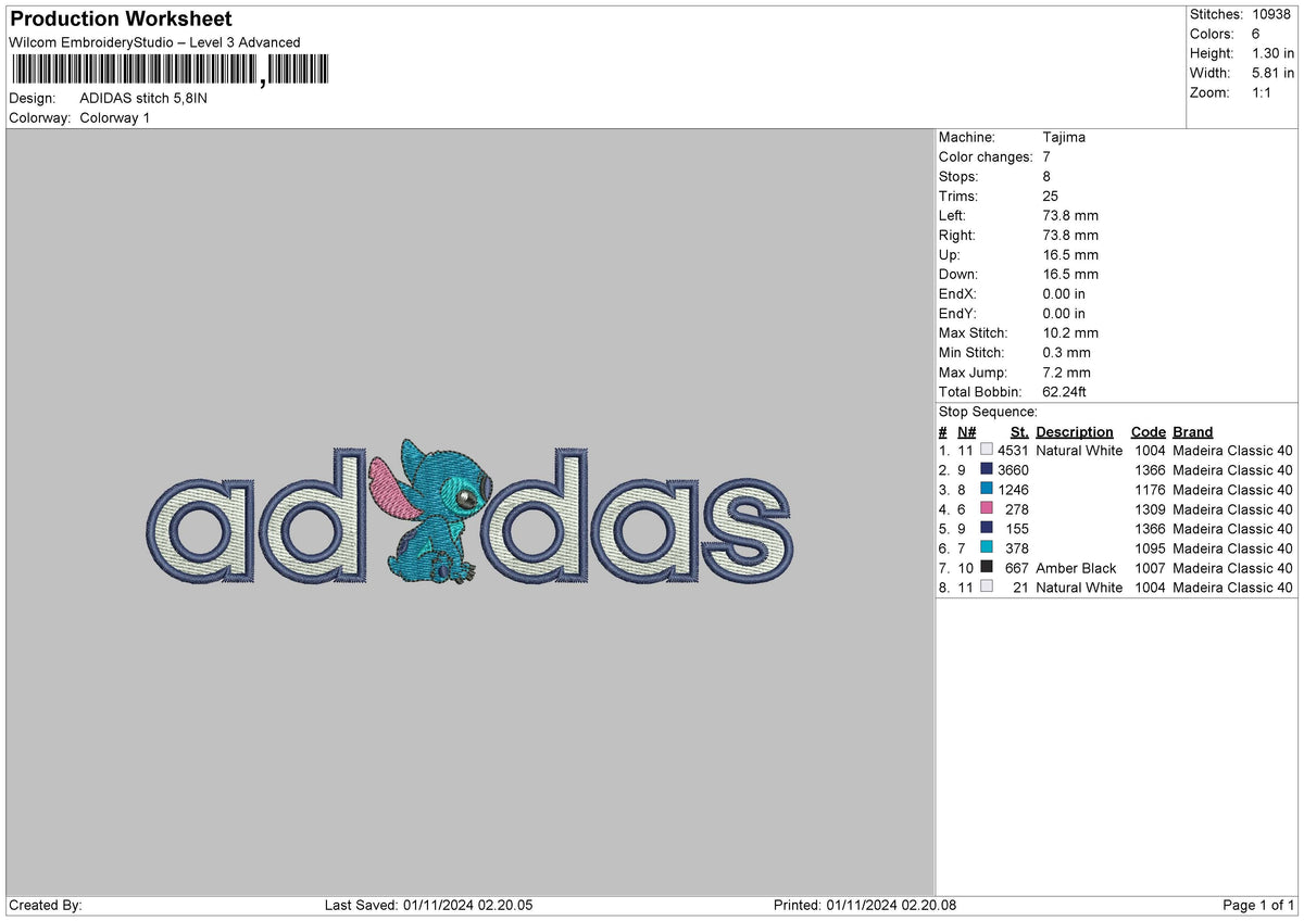 Stitch Sport 01 Embroidery FIle 6 sizes