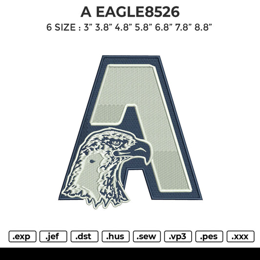 A EAGLE8526 Embroidery File 6 sizes