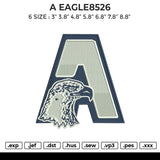 A EAGLE8526 Embroidery File 6 sizes