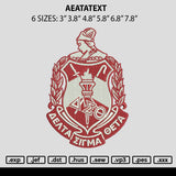Aetatext Embroidery File 6 sizes