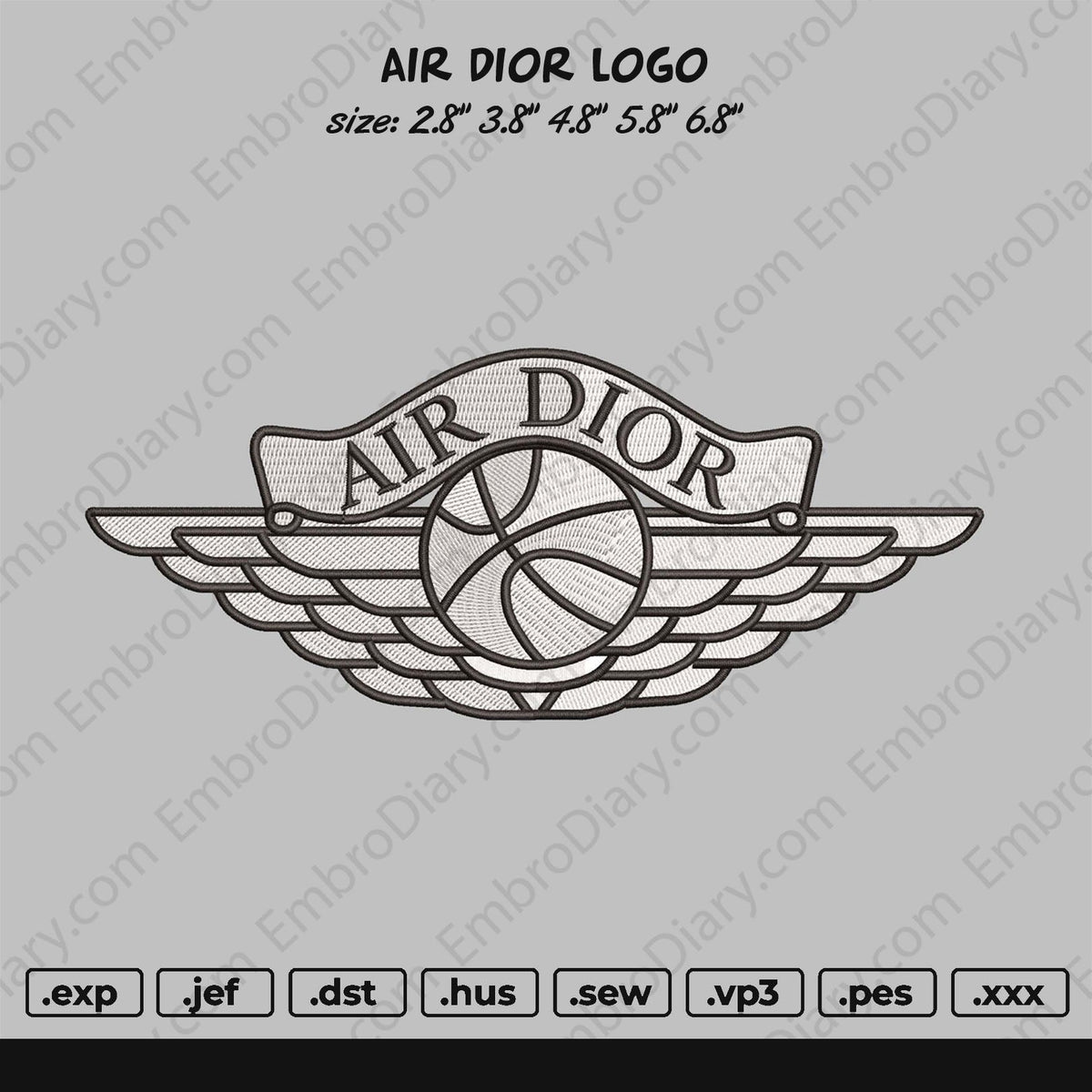AIR DIOR Embroidery