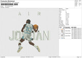 AIR JORDAN 100125 Embroidery File 6 size