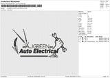 A JGREEN AUTO ELECTRICAL Embroidery File 6 size