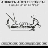 A JGREEN AUTO ELECTRICAL Embroidery File 6 size