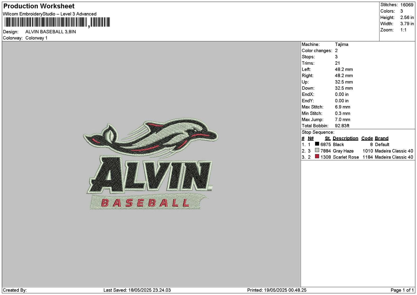 Alvintext Embroidery File 6 sizes