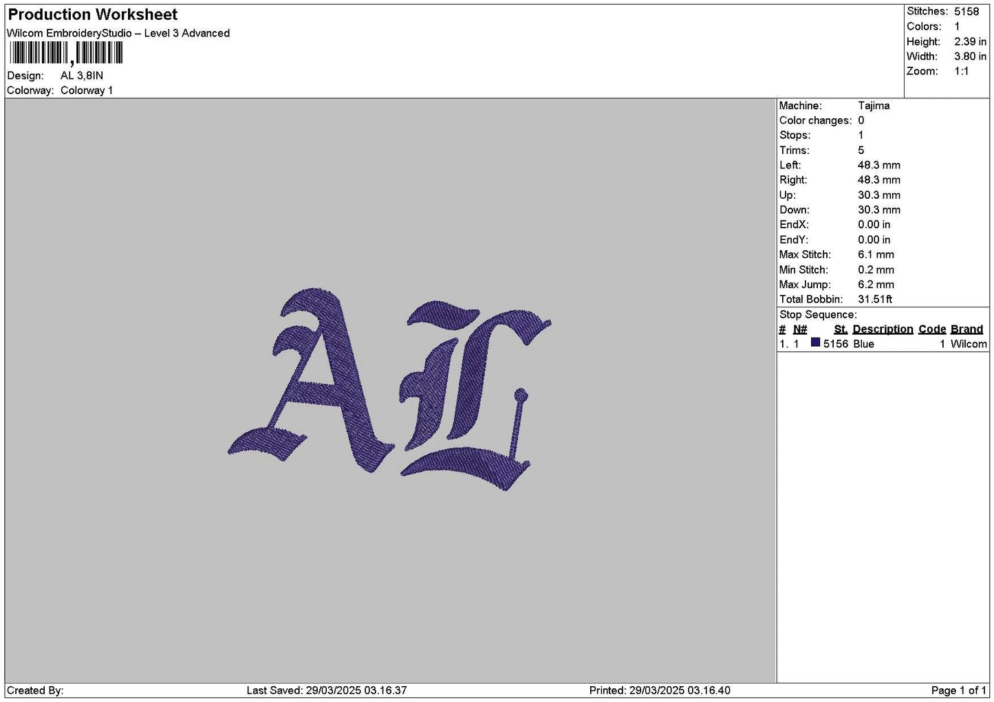 Rithaltext Embroidery 4 Files