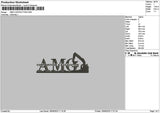 Amgtext Embroidery File 6 sizes