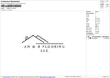 AM&HFLOOR Embroidery File 6 size