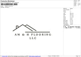 AM&HFLOOR Embroidery File 6 size