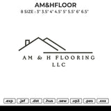AM&HFLOOR Embroidery File 6 size