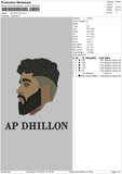 AP Dhillon Embroidery