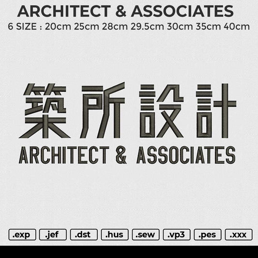 ARCHITECT & ASSOCIATES Embroidery File 6 size