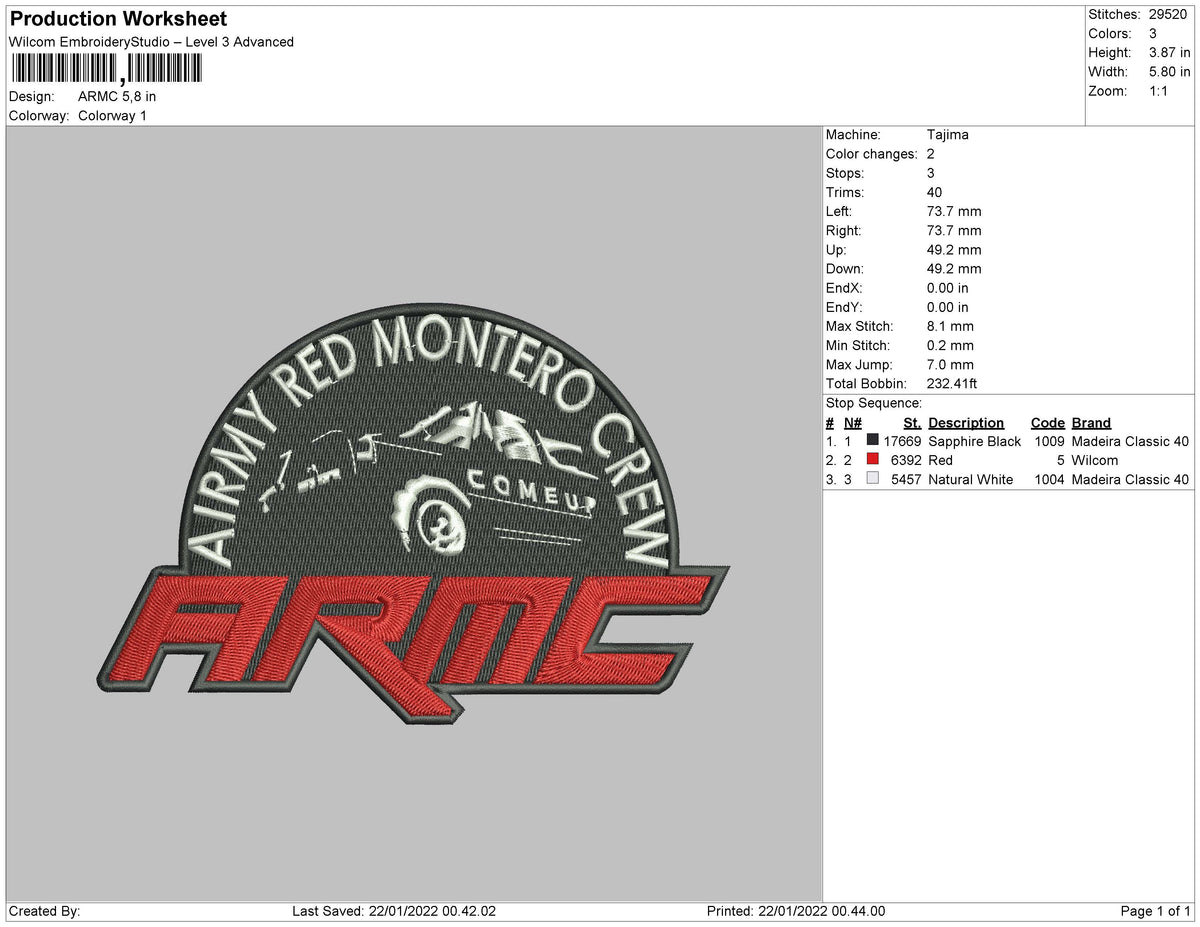 ARMC Embroidery