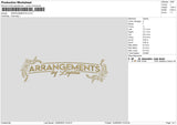 Arrangements Embroidery File 6 sizes