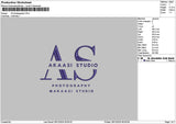 Photography 2812 Embroidery File 6 sizes