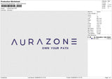 AURAZONE Embroidery File 6 size