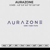 AURAZONE Embroidery File 6 size