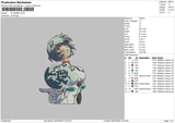 Ayanami Embroidery File 6 sizes