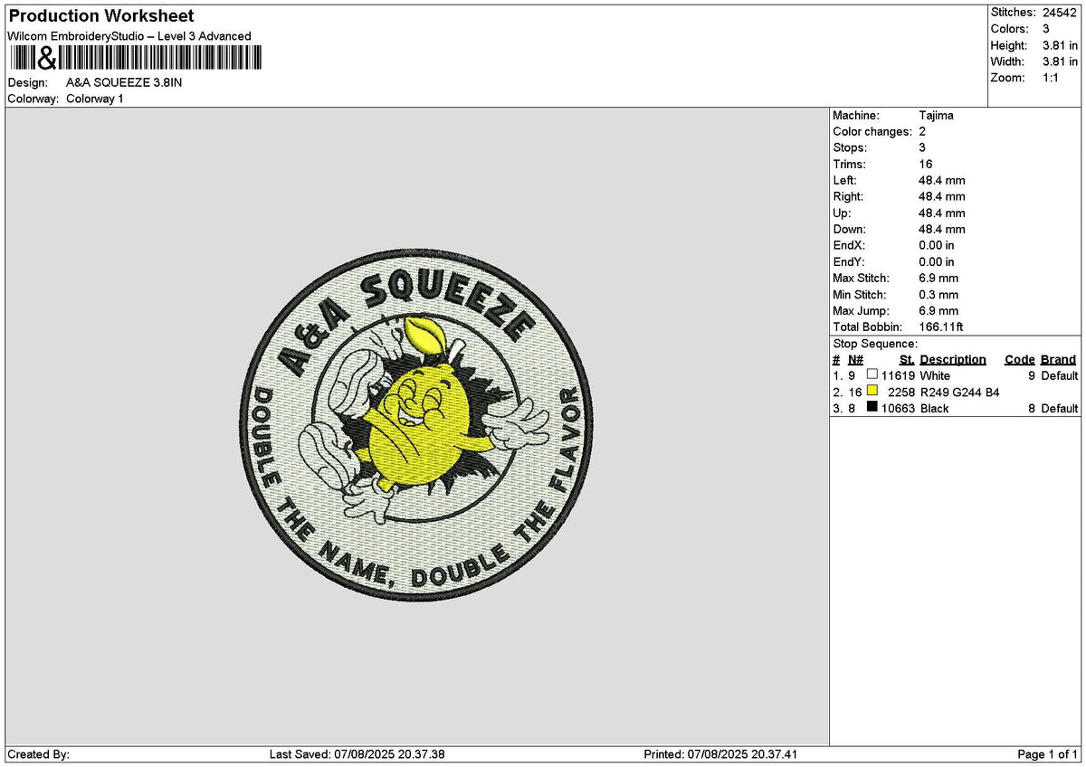 Squeezecircle Embroidery File 6 sizes