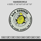 Squeezecircle Embroidery File 6 sizes