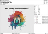 A&A PAINTING (2file) Embroidery File 6 size