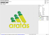 Aratas Embroidery File 6 size