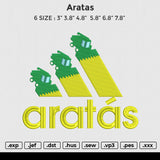 Aratas Embroidery File 6 size