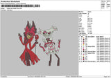 Characters1502 Embroidery File 6 sizes