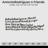 AntonioRodriguez n friends Embroidery File 6 sizes