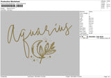 Aquarius Embroidery