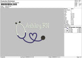 Ashleytext 2206 Embroidery File 6 sizes
