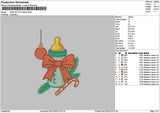 Bottle Xmas 0512 Embroidery File 6 sizes