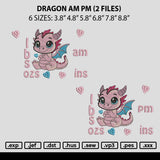 Dragon Am Pm Embroidery 2 Files