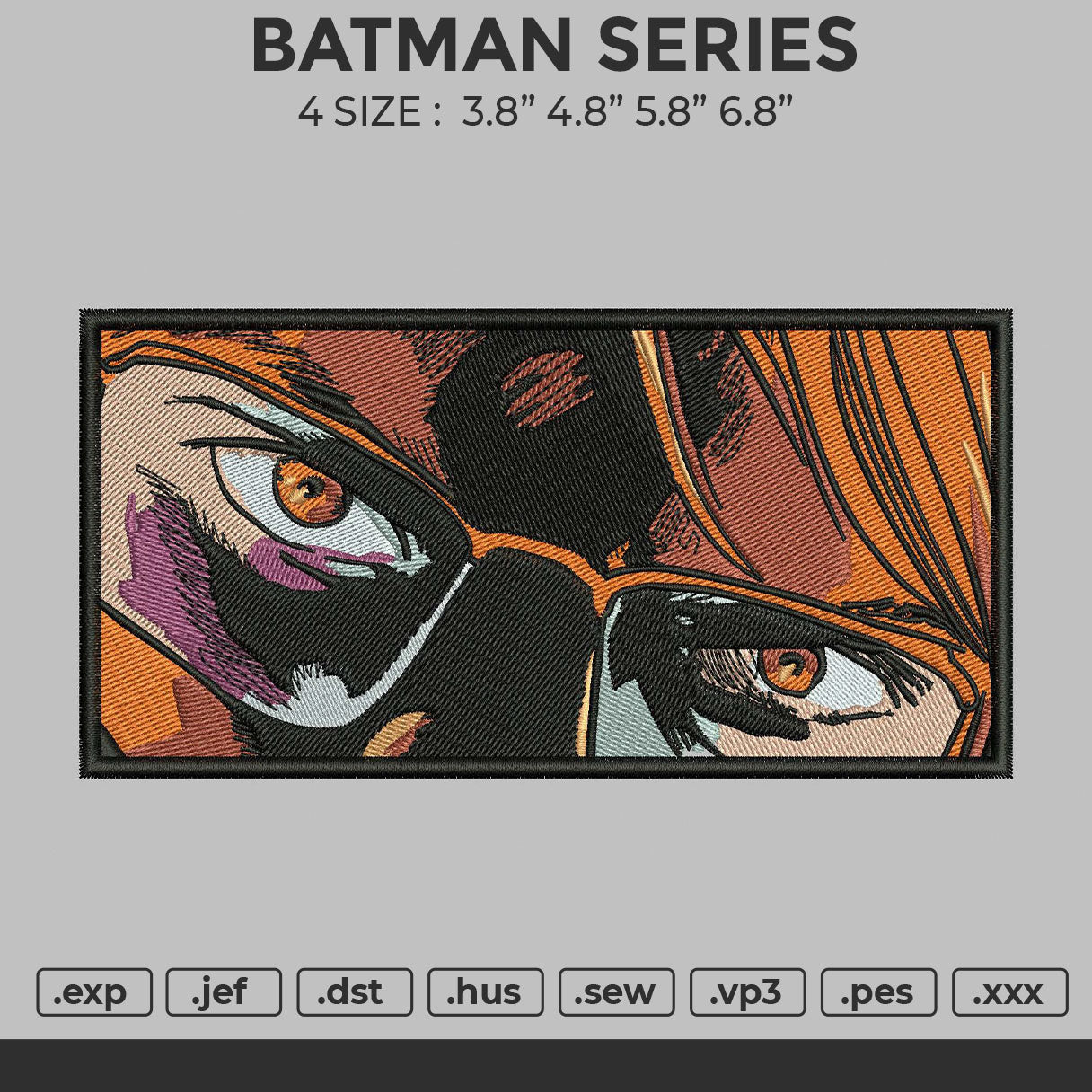 Batman Series Embroidery