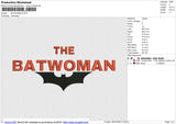 BATWOMAN Embroidery File 6 size