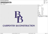 BB carpentry Embroidery File 6 size