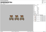 Bear Love 02 Embroidery File 6 sizes