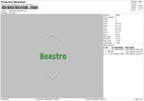 Beastro Crown Embroidery File 6 sizes