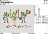Bowltext V3 Embroidery File 6 sizes
