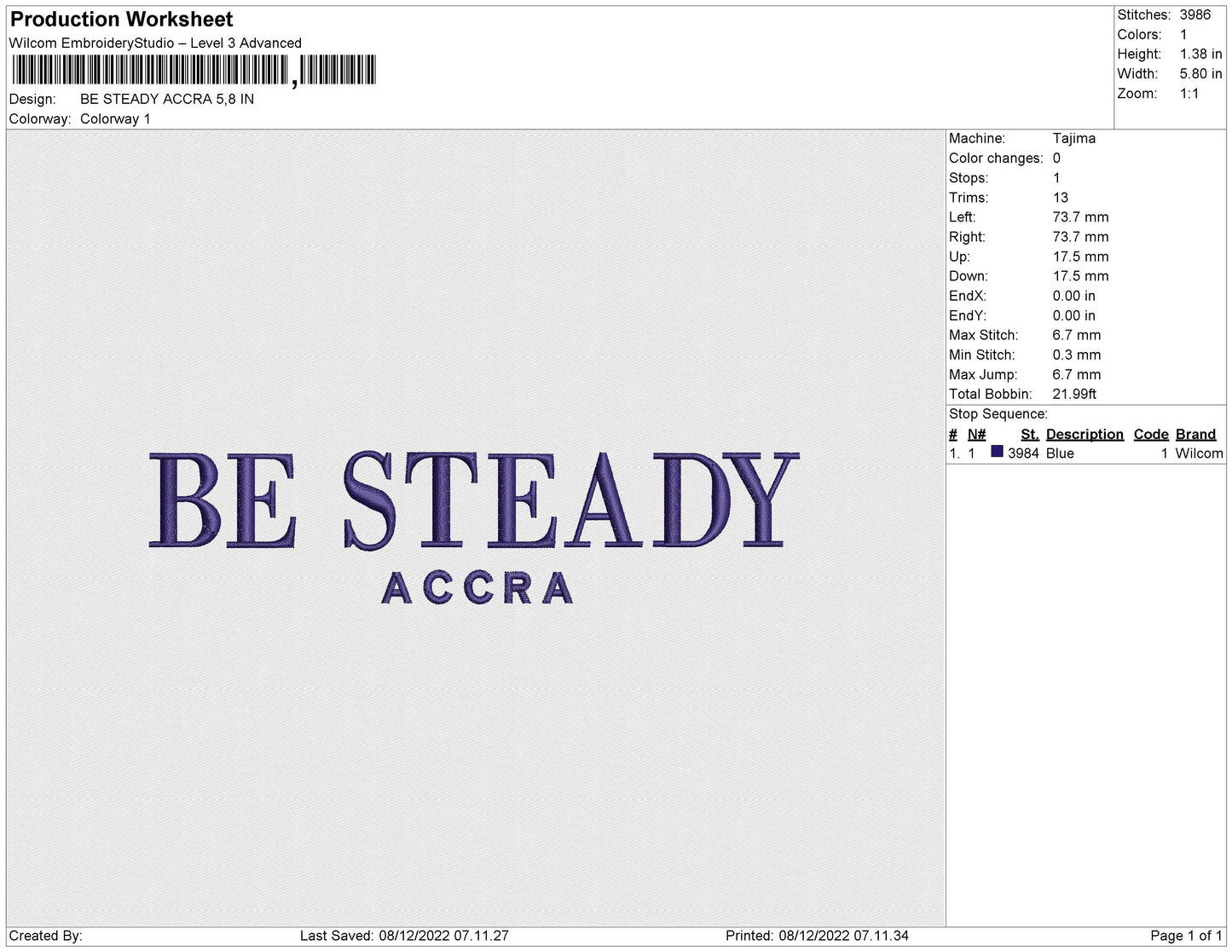 BE STEADY ACCRA