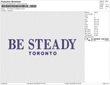 BE STEADY TORONTO Embroidery